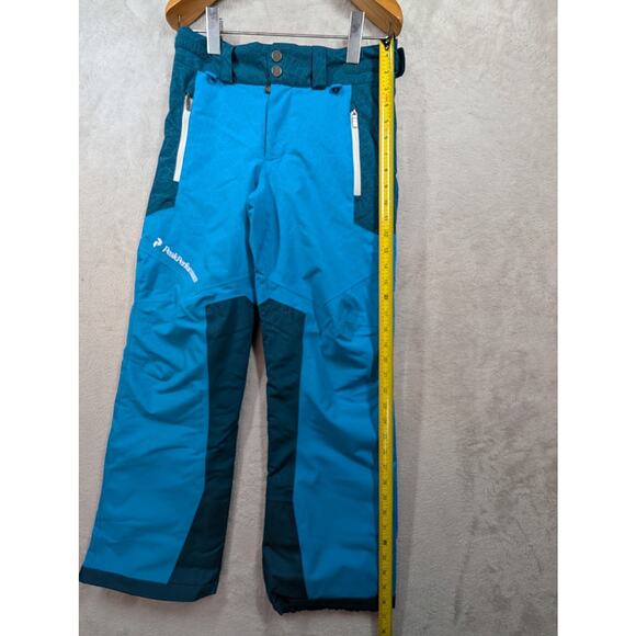 Peak Performance Snow Pants Ski Snowboard Size Junior Size 150 Blue Pink - Picture 4 of 9